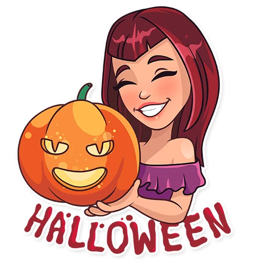 Стикер 5 из набора «Halloween Girl»