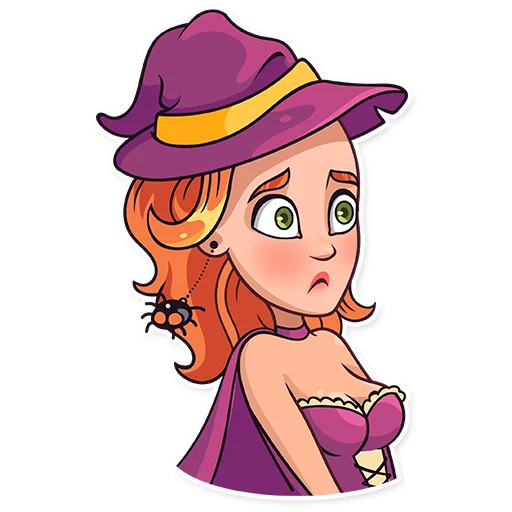 Стикер 10 из набора «Halloween Girl»