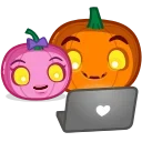 Стикер 14 из набора «Halloween Pumpkin»