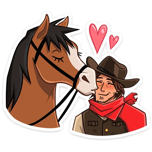 Стикер 7 из набора «Джон и Хуан @stickers_vk»