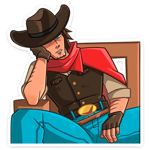 Стикер 9 из набора «Джон и Хуан @stickers_vk»