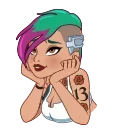 Стикер 19 из набора «Judy Alvarez»