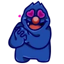 Стикер 14 из набора «[燈神]麵咪媽Emoji»