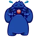 Стикер 19 из набора «[燈神]麵咪媽Emoji»