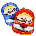 Стикер 15 из набора «Матрёна от @shurmin_jpg»