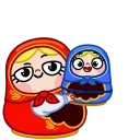 Стикер 18 из набора «Матрёна от @shurmin_jpg»