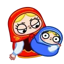 Стикер 4 из набора «Матрёна от @shurmin_jpg»