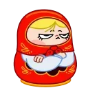 Стикер 8 из набора «Матрёна от @shurmin_jpg»