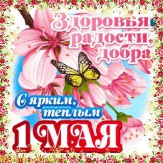 Стикер 17 из набора «1 Мая @Elena_stickers»