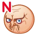 Стикер 12 из набора «Meme Emoji»