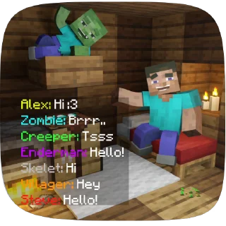 Стикер 5 из набора «Minecraft»