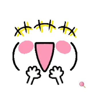 Стикер 14 из набора «🍭@Mycute_stickers Caritas colección»
