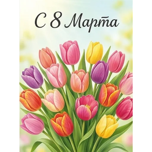 Стикер 18 из набора «Открытки на 8 марта от @emoji_from_katejka»