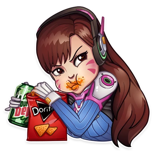 Стикер 9 из набора «Overwatch»