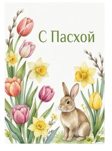 Стикер 11 из набора «Пасха 🐣 @emoji_from_katejka»