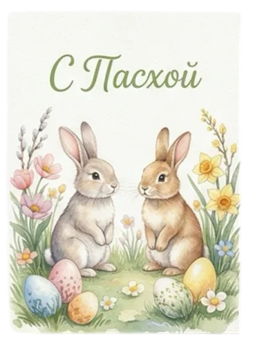 Стикер 12 из набора «Пасха 🐣 @emoji_from_katejka»