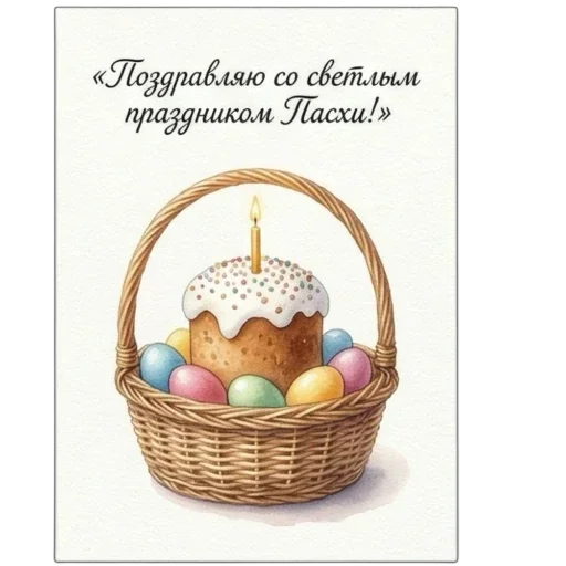 Стикер 8 из набора «Пасха 🐣 @emoji_from_katejka»