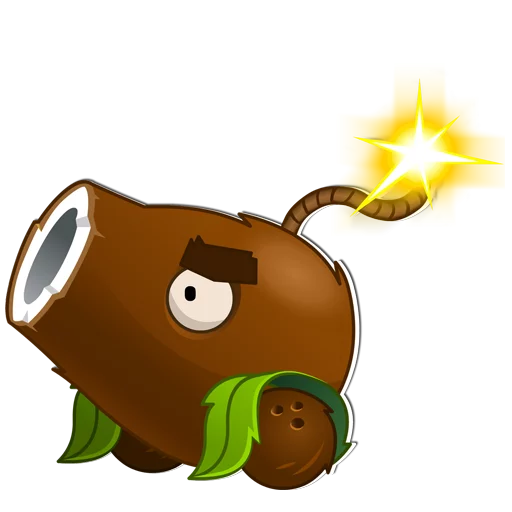 Стикер 12 из набора «Plants vs Zombies»