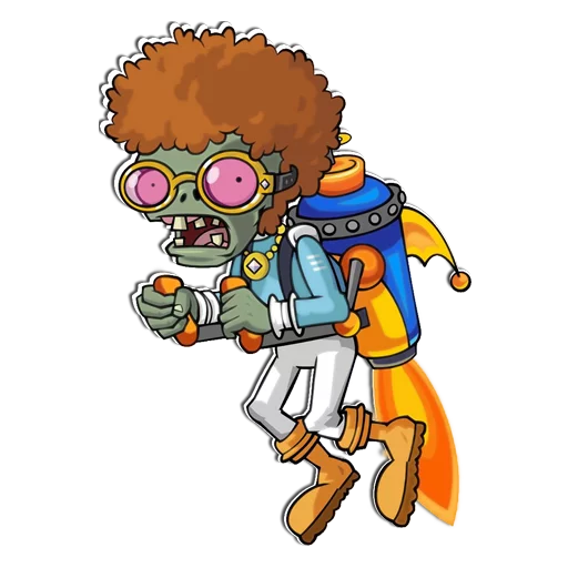 Стикер 15 из набора «Plants vs Zombies»