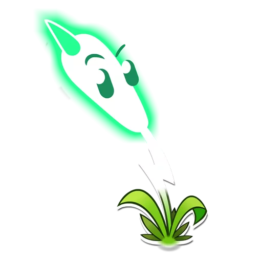 Стикер 17 из набора «Plants vs Zombies»