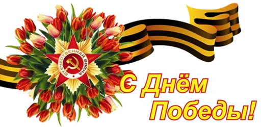 Стикер 13 из набора «9 Мая 🎆 День Победы»