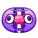 Стикер 1 из набора «@Premium_Stikers | Psychopath Emoji»