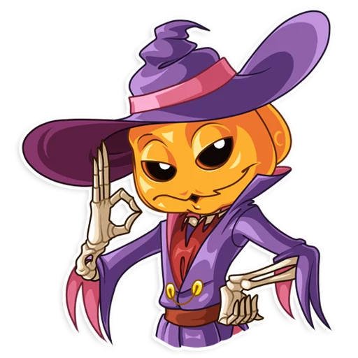 Стикер 11 из набора «Jack Pumpkinhead»