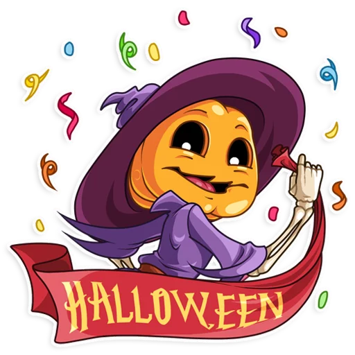 Стикер 12 из набора «Jack Pumpkinhead»