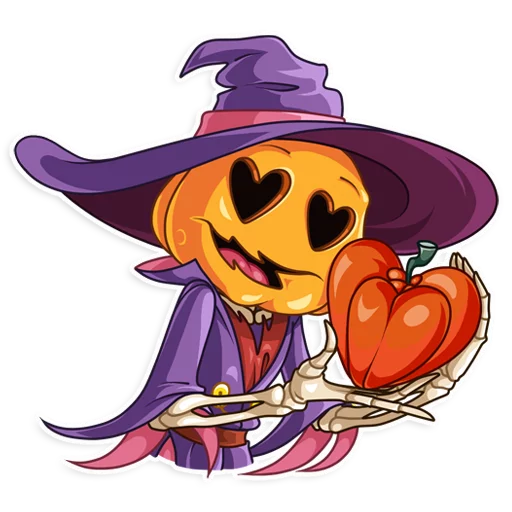 Стикер 14 из набора «Jack Pumpkinhead»