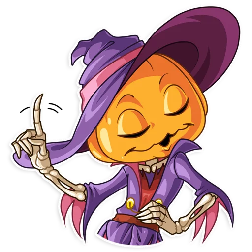 Стикер 20 из набора «Jack Pumpkinhead»
