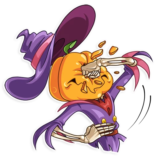 Стикер 7 из набора «Jack Pumpkinhead»