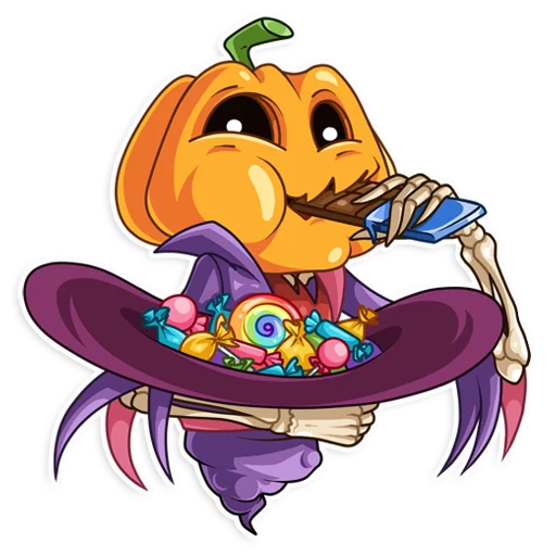 Стикер 8 из набора «Jack Pumpkinhead»