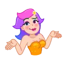 Стикер 15 из набора «Rainbow Girl»