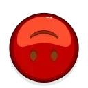 Стикер 1 из набора «Red Emoji @RepaintedStickers»