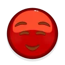 Стикер 5 из набора «Red Emoji @RepaintedStickers»