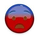 Стикер 6 из набора «Red Emoji @RepaintedStickers»