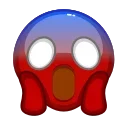 Стикер 7 из набора «Red Emoji @RepaintedStickers»