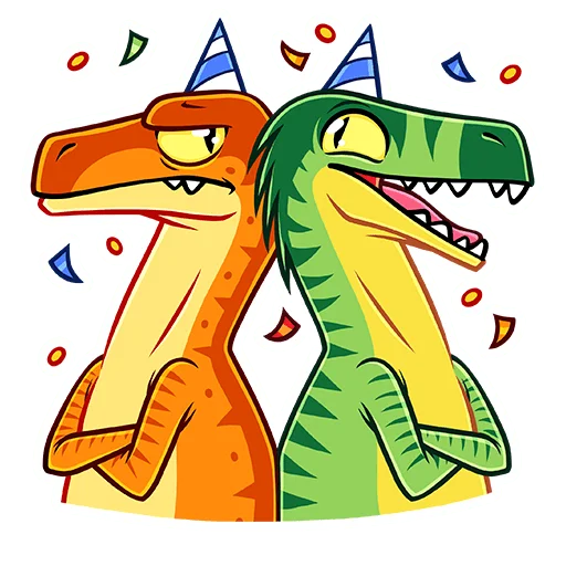 Стикер 1 из набора «Рик и Рок (@TgSticker)»