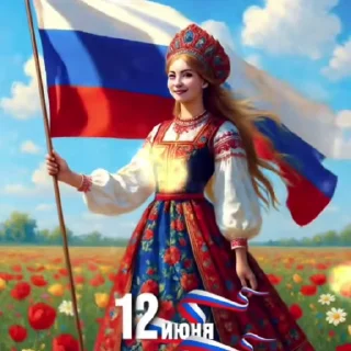 Стикер 4 из набора «Russia Day»