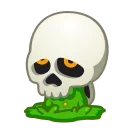 Стикер 13 из набора «Skull Emoji Pack • @TgSticker»