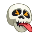 Стикер 15 из набора «Skull Emoji Pack • @TgSticker»