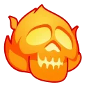 Стикер 16 из набора «Skull Emoji Pack • @TgSticker»