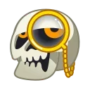 Стикер 20 из набора «Skull Emoji Pack • @TgSticker»