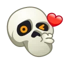 Стикер 5 из набора «Skull Emoji Pack • @TgSticker»