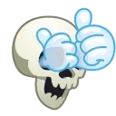 Стикер 6 из набора «Skull Emoji Pack • @TgSticker»