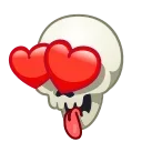 Стикер 9 из набора «Skull Emoji Pack • @TgSticker»