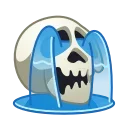 Стикер 10 из набора «Skull Emoji Pack • @TgSticker»