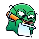 Стикер 16 из набора «slime @emojique»