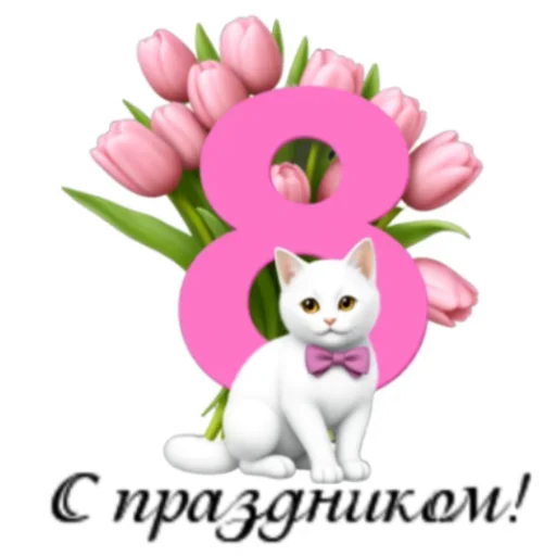Стикер 3 из набора «С 8 марта! @deva_alexandra»