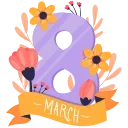 Стикер 1 из набора «8 March 🌹 @Sticker_Awwww»